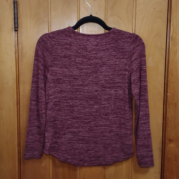 Old Navy Girls Long sleeve T-shirt Maroon Size L - Picture 3 of 3
